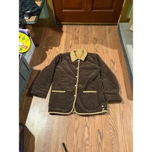 Reversible corduroy coat